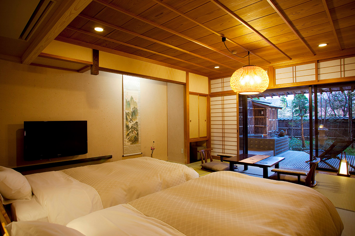 Ryokan bedrooms in Japan