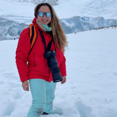 team member on an arctic expedition