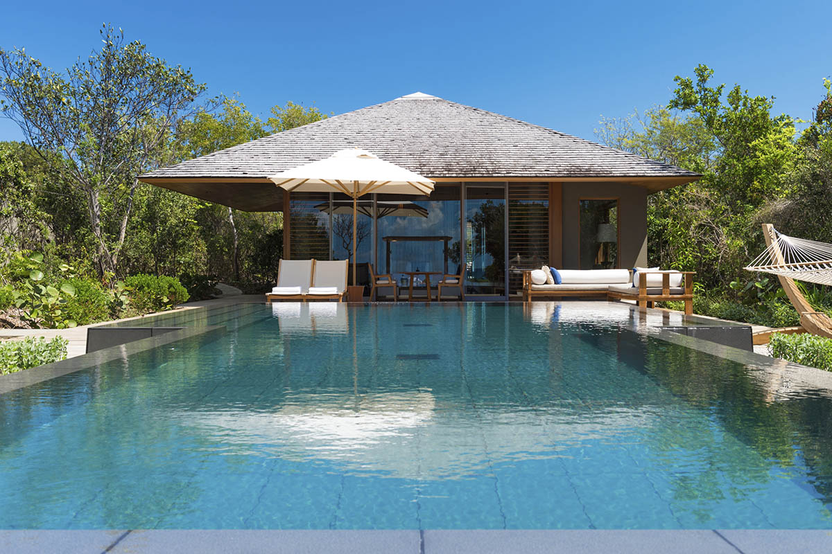 Amanyara Villa in the Turks and Caicos, where you can expect glorious weather throughout January and February