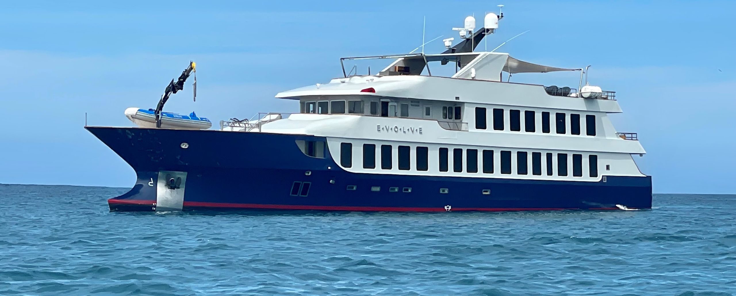 Evolve, cruise the Galápagos in a luxury yacht