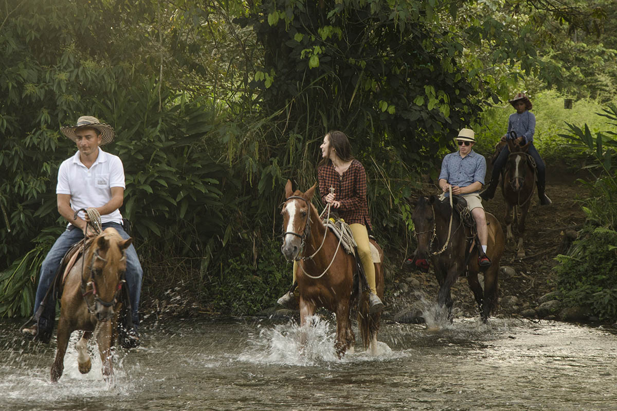 Horseback riding at Hacienda Bambusa, Family Friendly Travel Activities