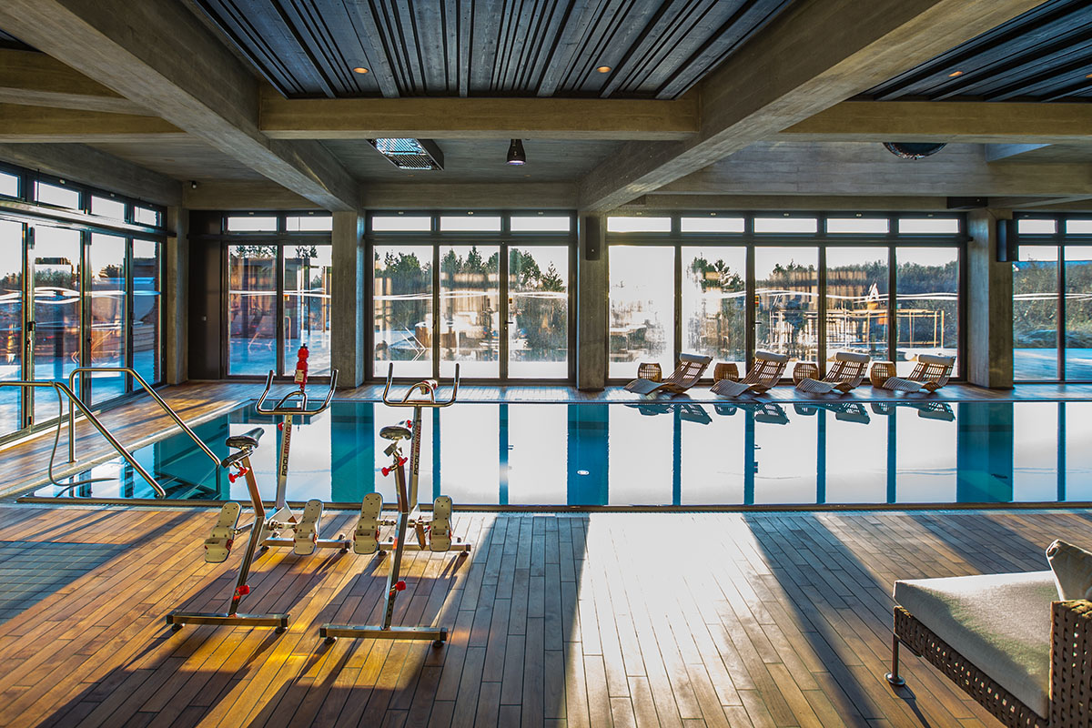 The indoor pool and spa at Hvitarnes Villa, How best to spend a week in Iceland