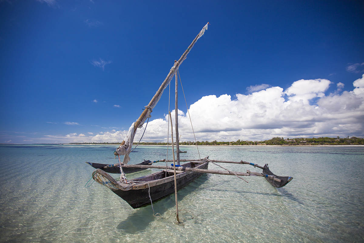 Traditional Sailing on Galu Beach, 10-day Honeymoon in Kenya