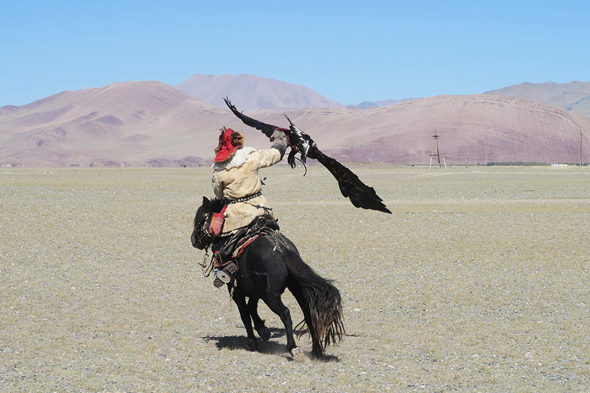 Our day with eagle hunters in Mongolia