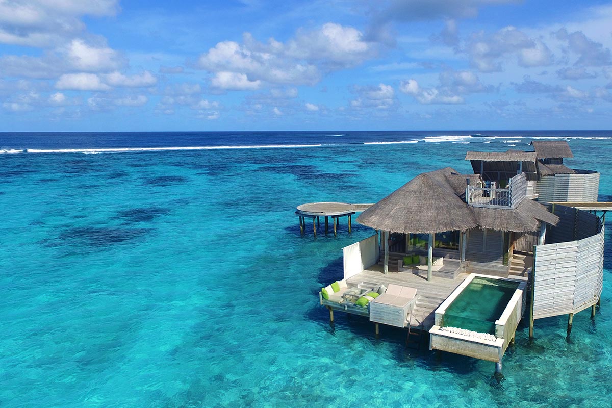 Over-water villa at Six Senses Laamu, The Maldives