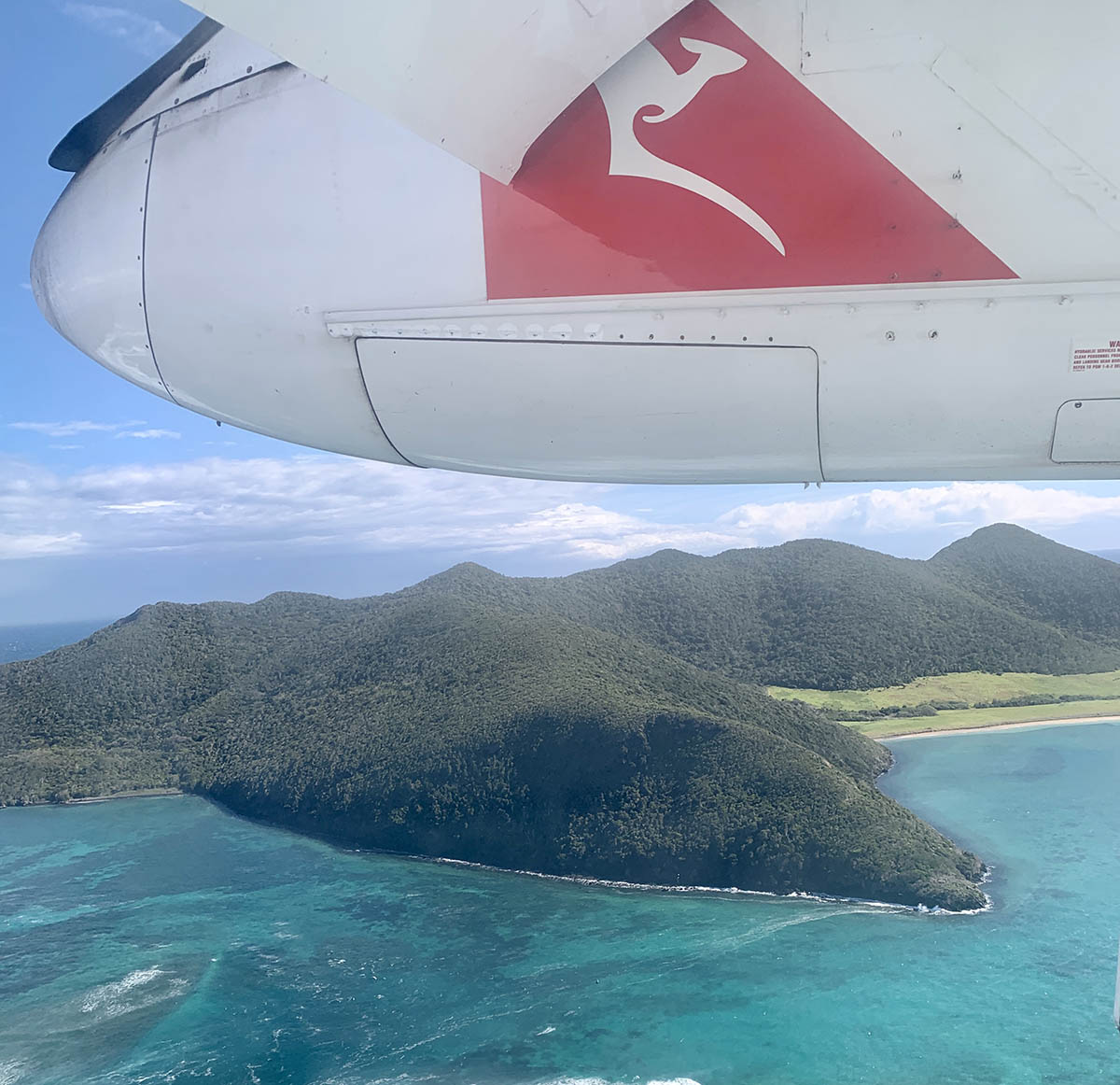 Plane flying over the lagoon | Lord Howe Island, Australia