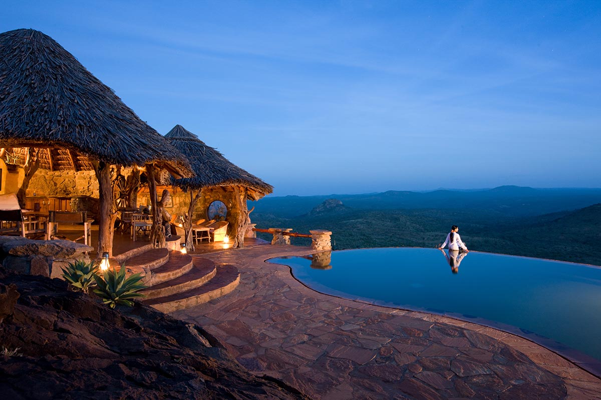 The view from Ol Malo Lodge in the Laikipia Plateau, Kenya, one of the best Easter holiday destinations