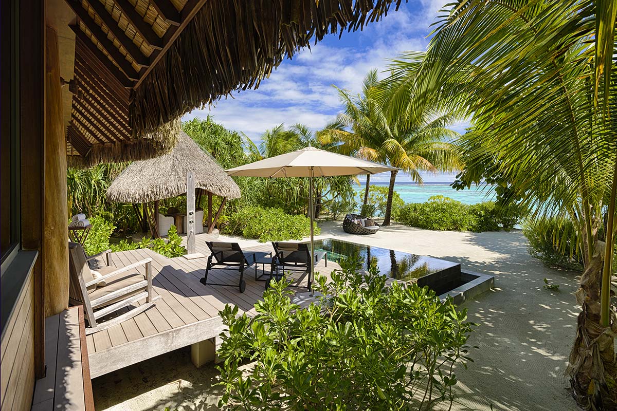 View from a private villa at The Brando in French Polynesia | Extraordinary trips by private jet | cazenove+loyd