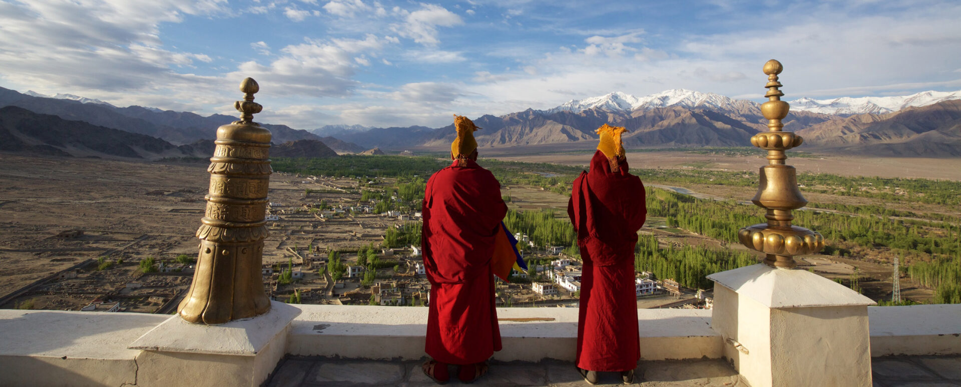 Thiksey Monastery Monks Ladakh is part of India and Maldives twin centre holidays