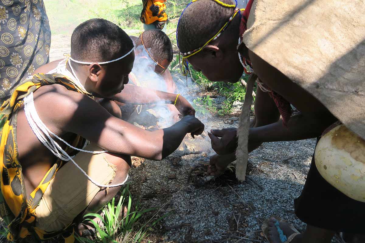 A MORNING WITH THE HADZABE BUSHMEN