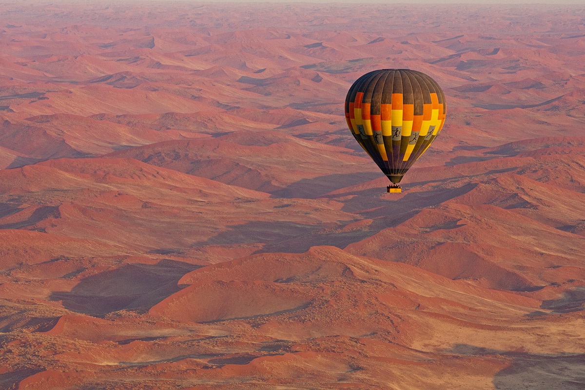 Air balloon if you are thinking of family holidays in Namibia