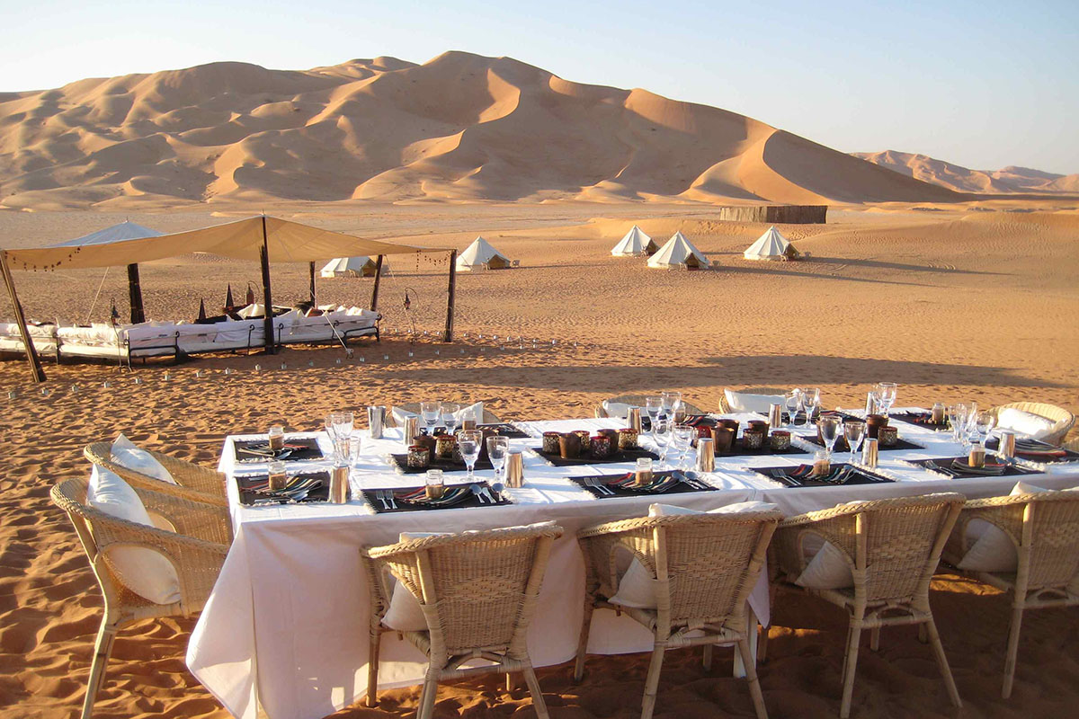 Oman desert tent