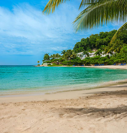 Beach part of Jamaica itinerary
