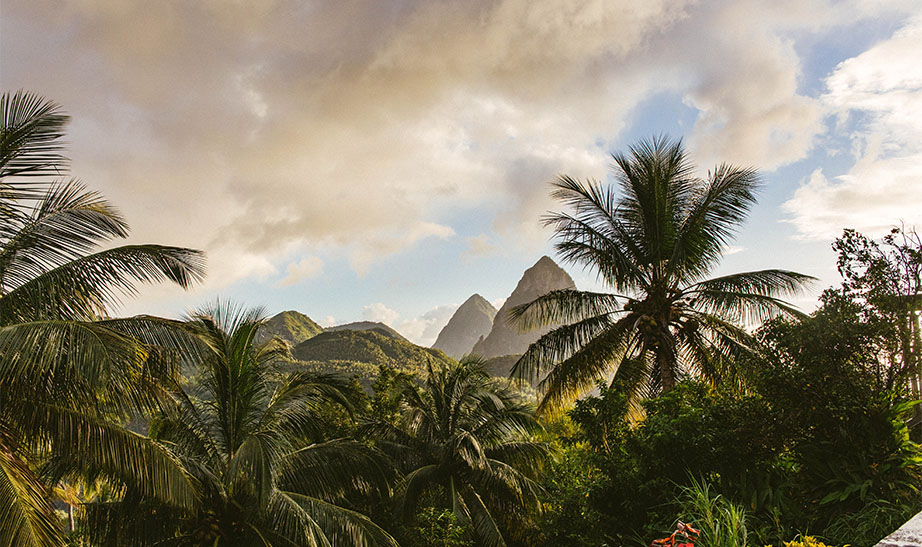 luxury holidays to St Lucia, landscape view