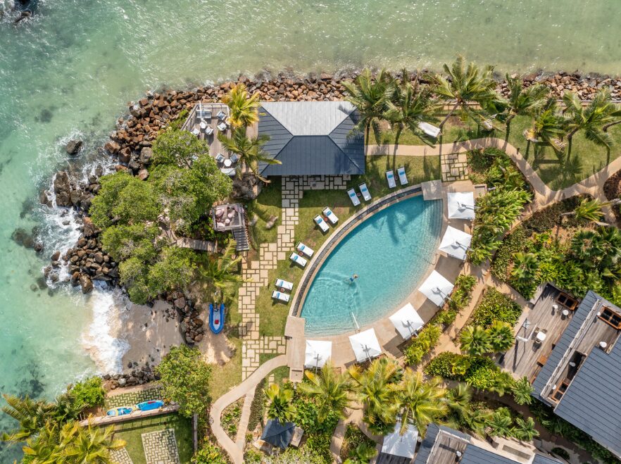 Aerial View, Mango House, Mahe, Seychelles