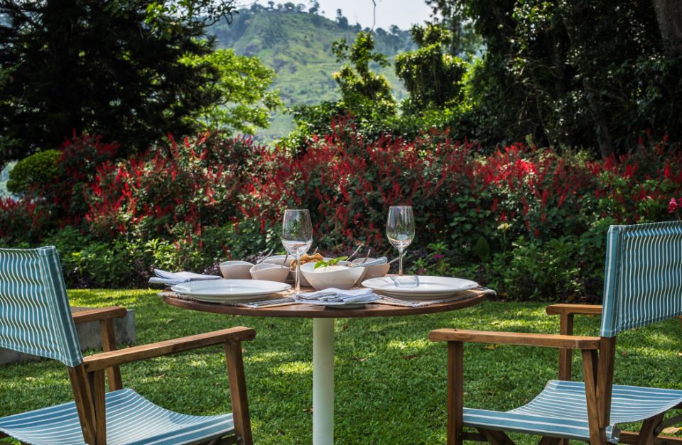Outdoor Dining, Nine Skies, Ella, Sri Lanka