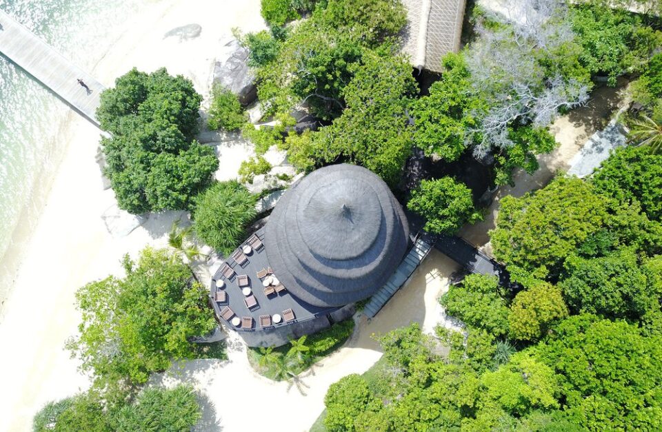 Dodo Bar from above, Cempedak Island, Indonesia