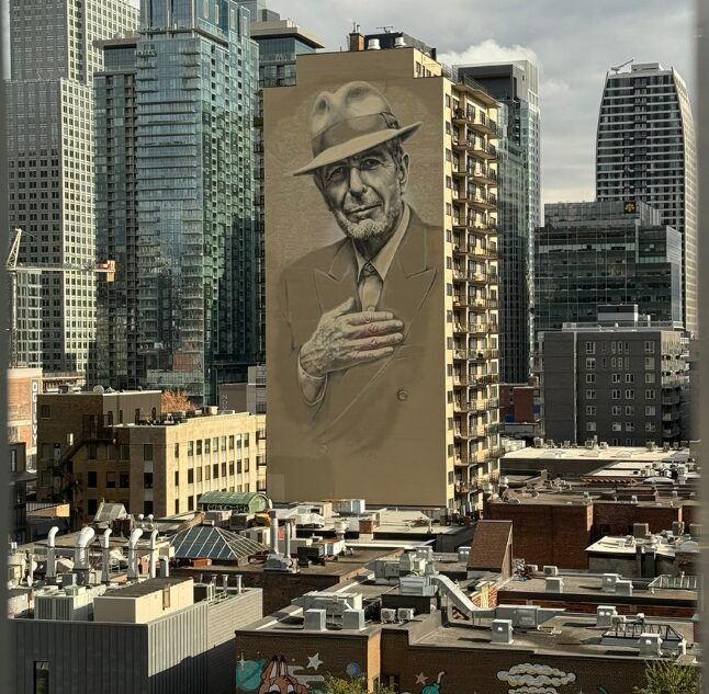 Leonard Cohen mural, Montréal