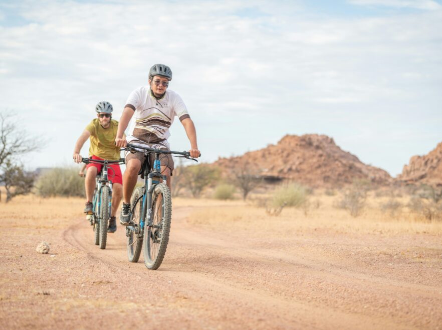 Exploring Damaraland by bike