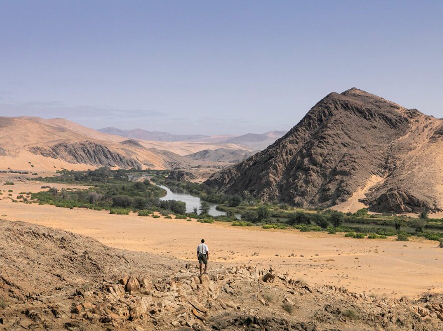Looking out over the Kunene River