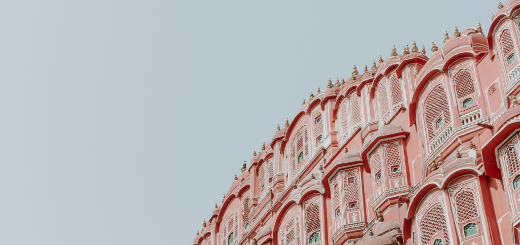 Pink City of Jaipur, India with historic palaces and colourful architecture