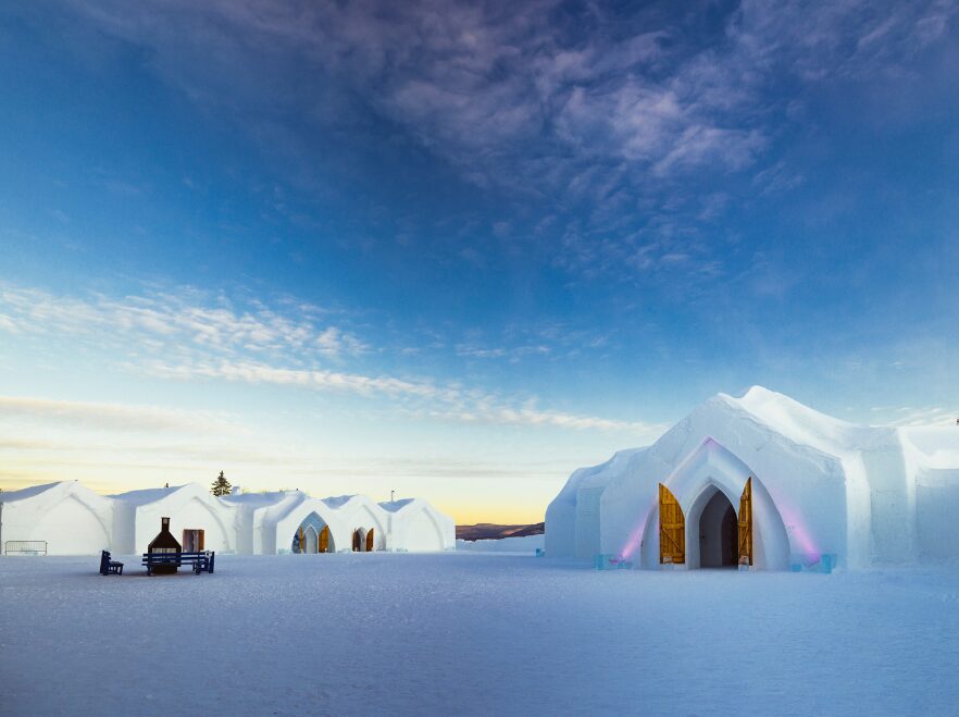 Exterior, Hotel de Glace, Quebec, Canada