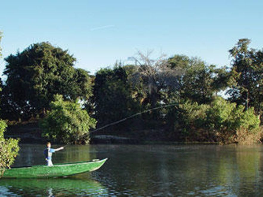 Fishing from Sindabezi Lodge, Victoria Falls, Zambia