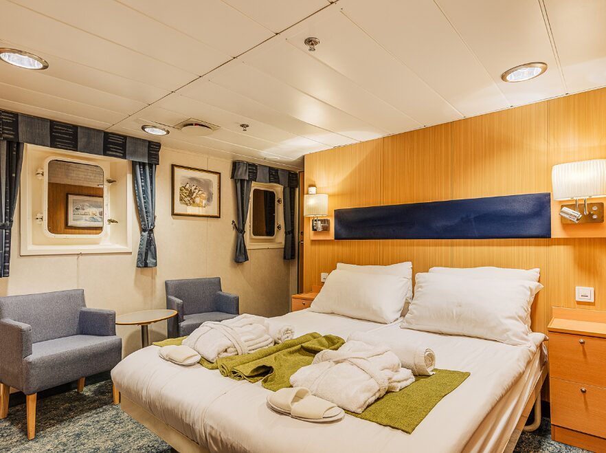 The owners suite on the MS Quest