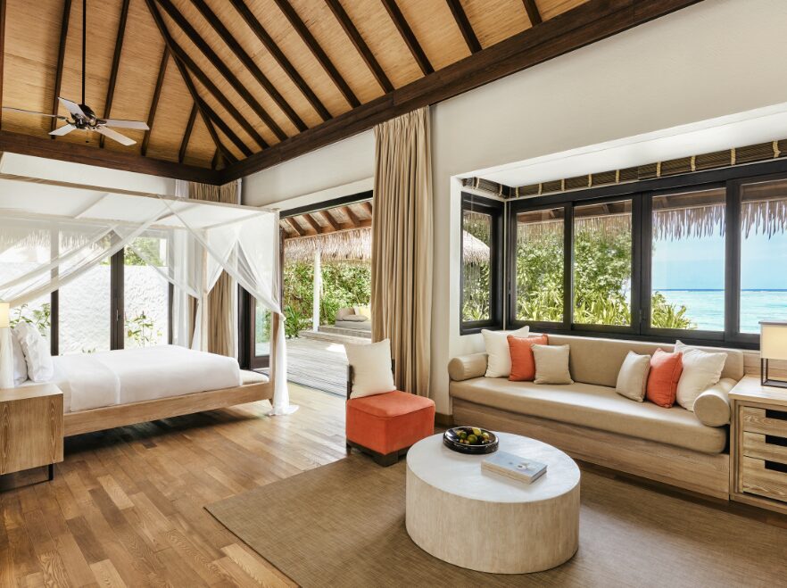 Beach Suite Living Area, COMO Maalifushi, The Maldives