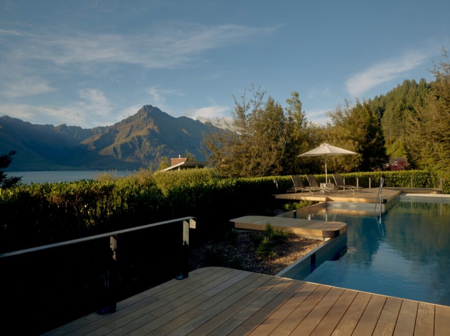 Outdoor Pool, Rosewood Matakauri, Queenstown, New Zealand