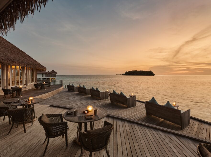 Tai Restaurant Outdoor Seating, COMO Maalifushi, The Maldives