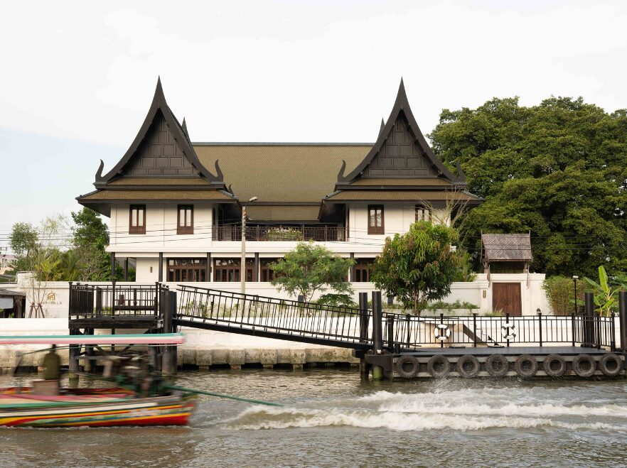 Pier entrance, Siri Sala, Bangkok, Thailand