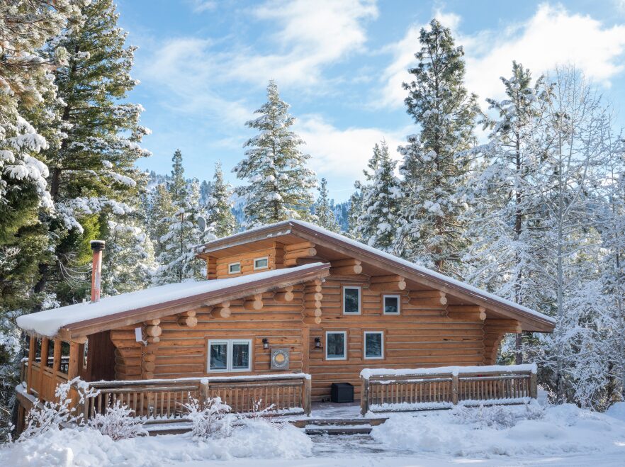 Triple Creek Ranch in winter, Montana