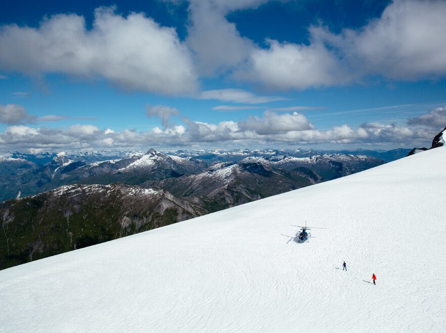 Heli hiking from Nimmo Bay, British Columbia