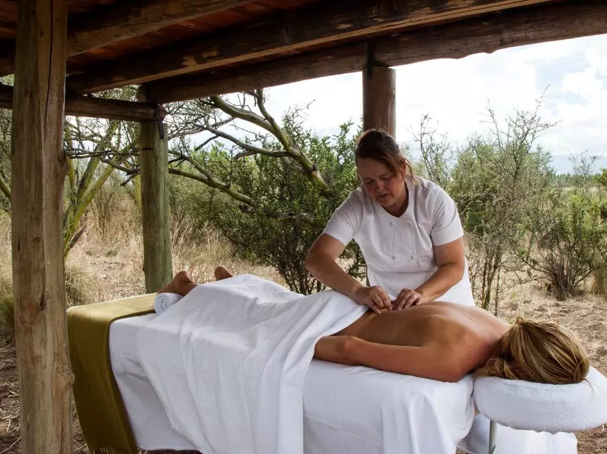 Enjoy the open air spa treatments