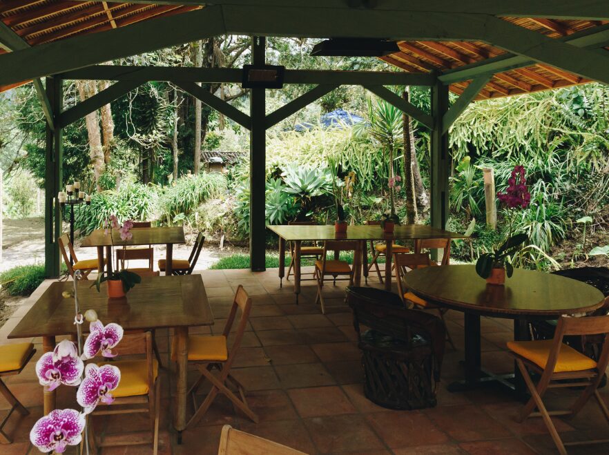 Dining, Sazagua Cocora, Coffee Region, Colombia