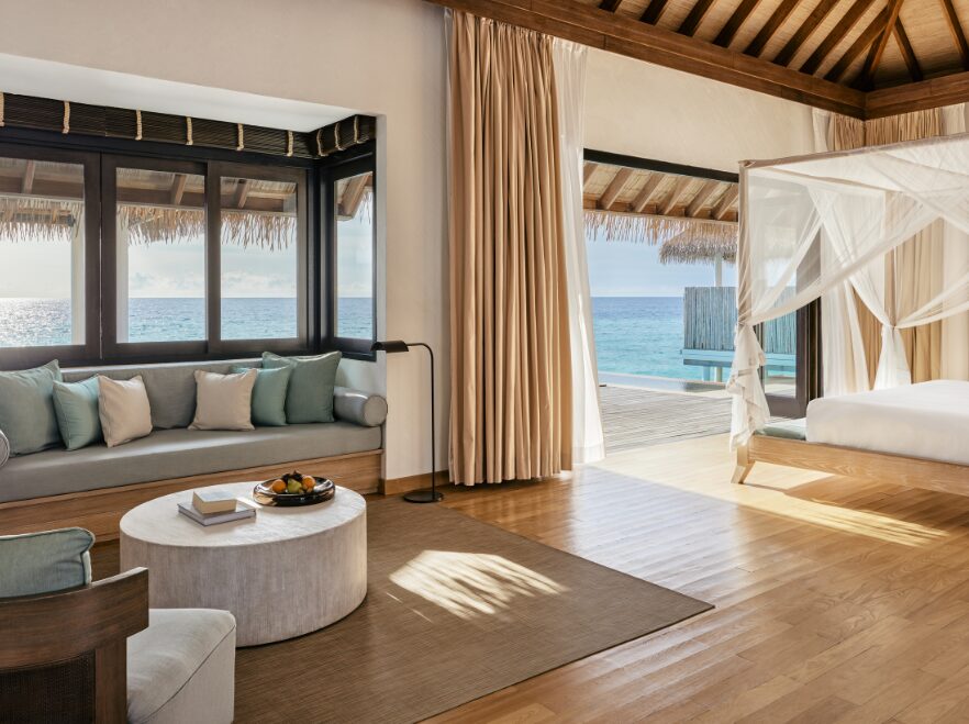 Water Suite Living Area, COMO Maalifushi, The Maldives