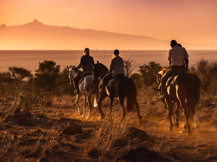 Riding from Sosian Lodge, Laikipia, Kenya WETU