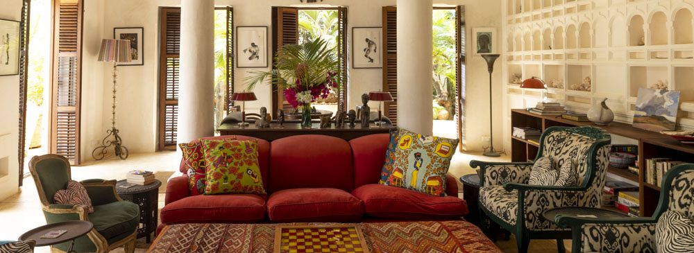 Interior of the main sitting room in Housemartin Kenya.
