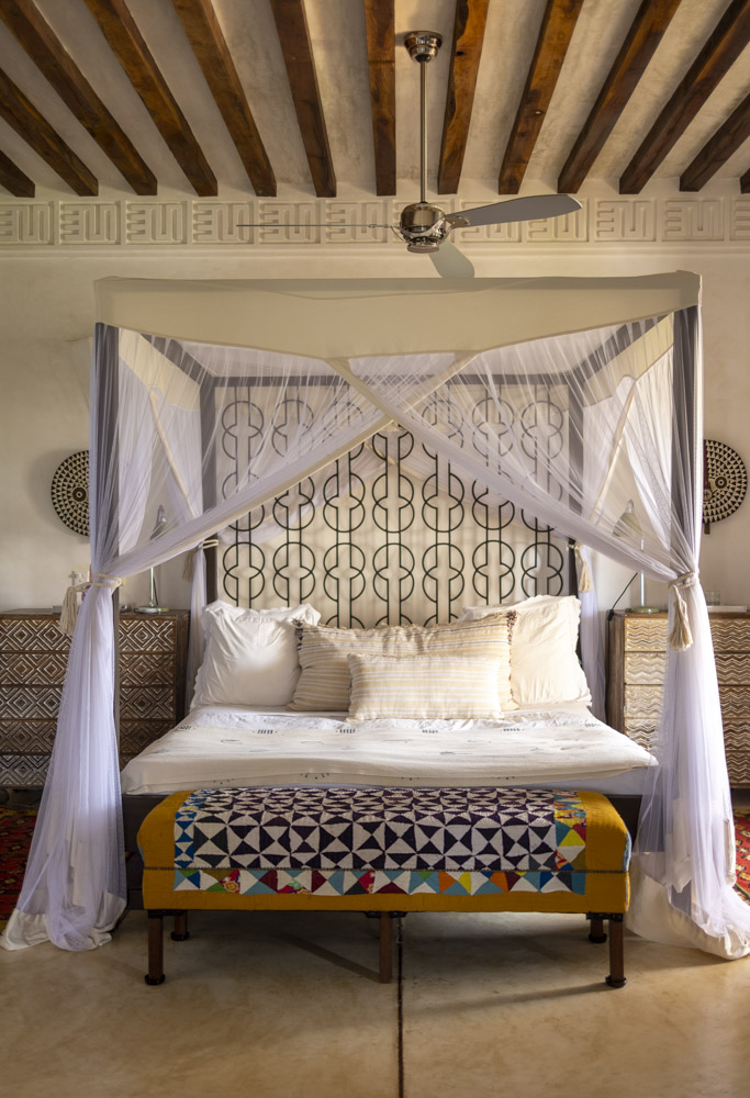 Master bedroom at Housemartin, Lamu, Kenya