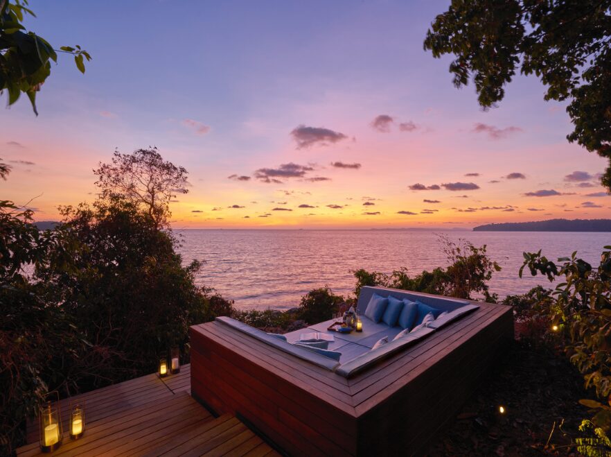 Ocean Pool Villa Private Sundeck, Six Senses, Krabey Island, Cambodia
