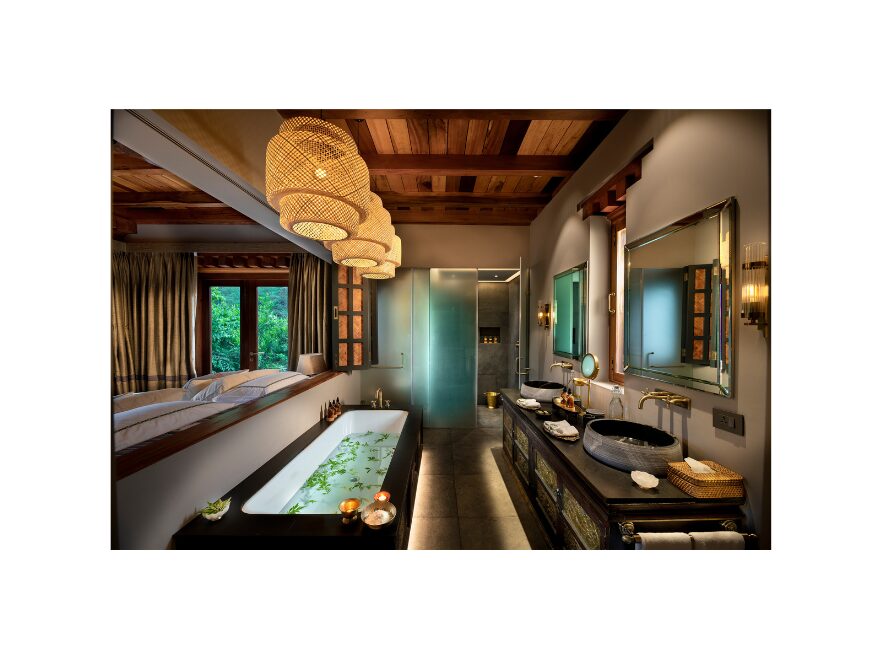 Bathroom, Family Suite, Punakha River Lodge, Punakha, Bhutan