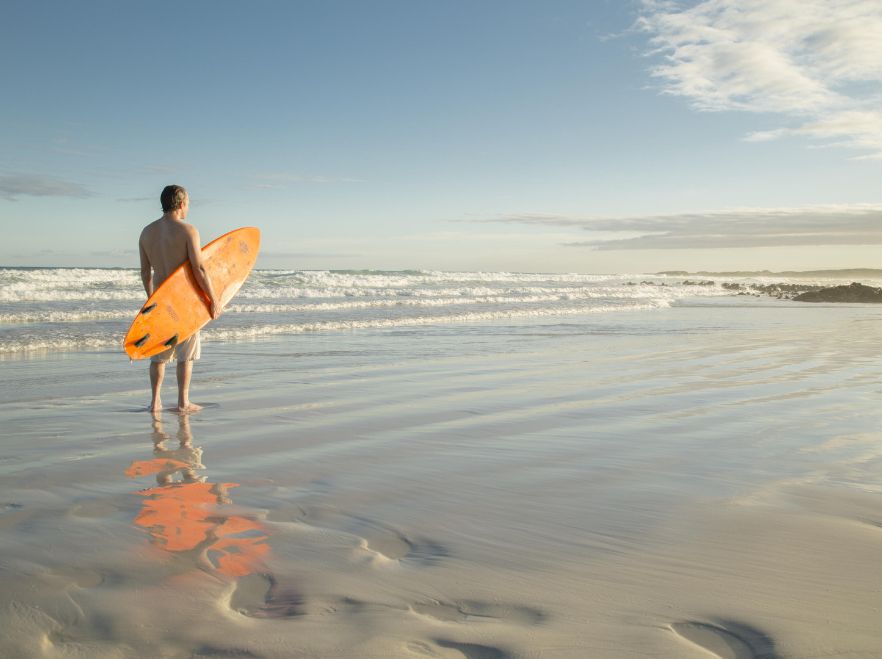 Surfing from Finch Bay, Puerto Ayora, The Galapagos