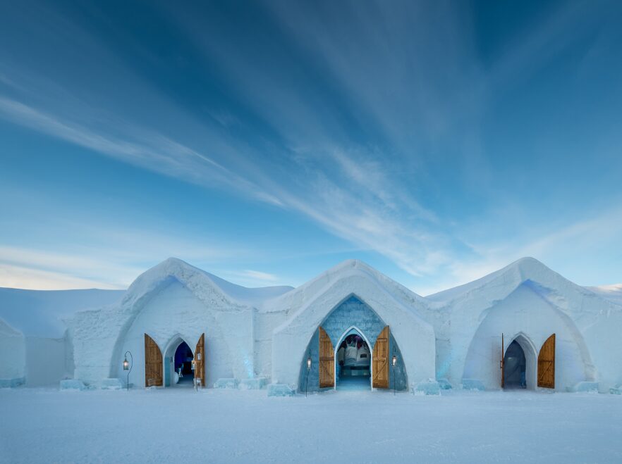 Exterior, Hotel de Glace, Quebec, Canada