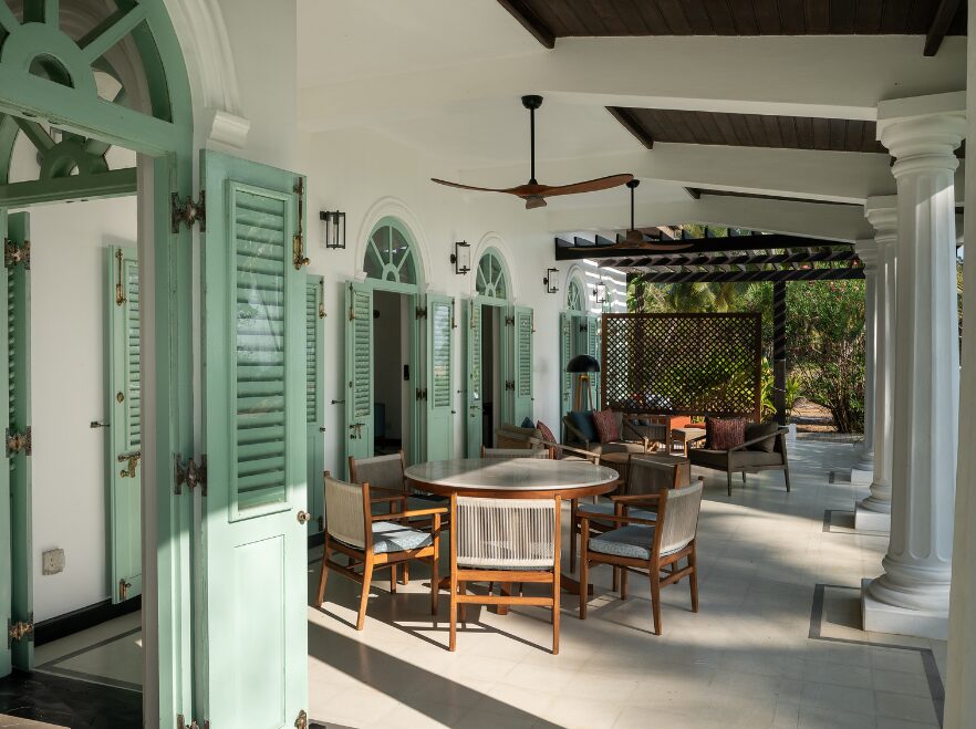 Main House Veranda, Kalkudah Beach House, Kalkudah, Sri Lanka
