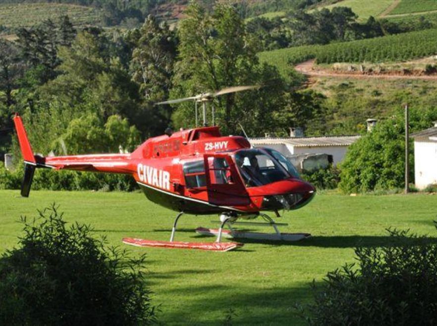 Explore the winelands by helicopter for the ultimate wine tasting experience La Residence
