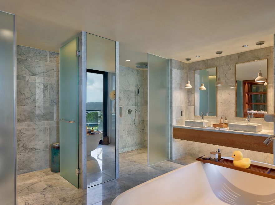 Master Bathroom, Three Bedroom Villa, Six Senses, Zil Pasyon, Félicité, Seychelles