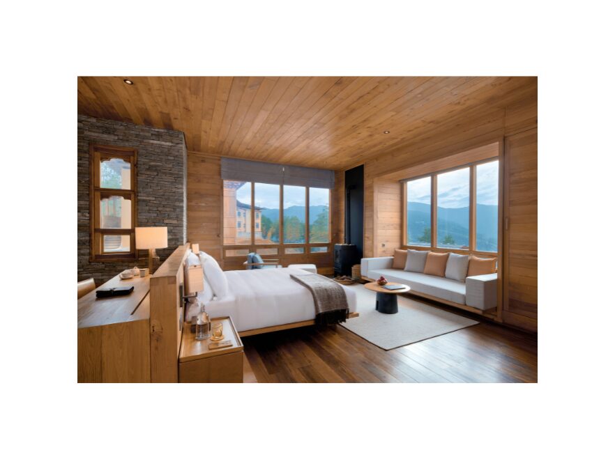 Bedroom, Lodge Suite, Six Senses Paro, Bhutan