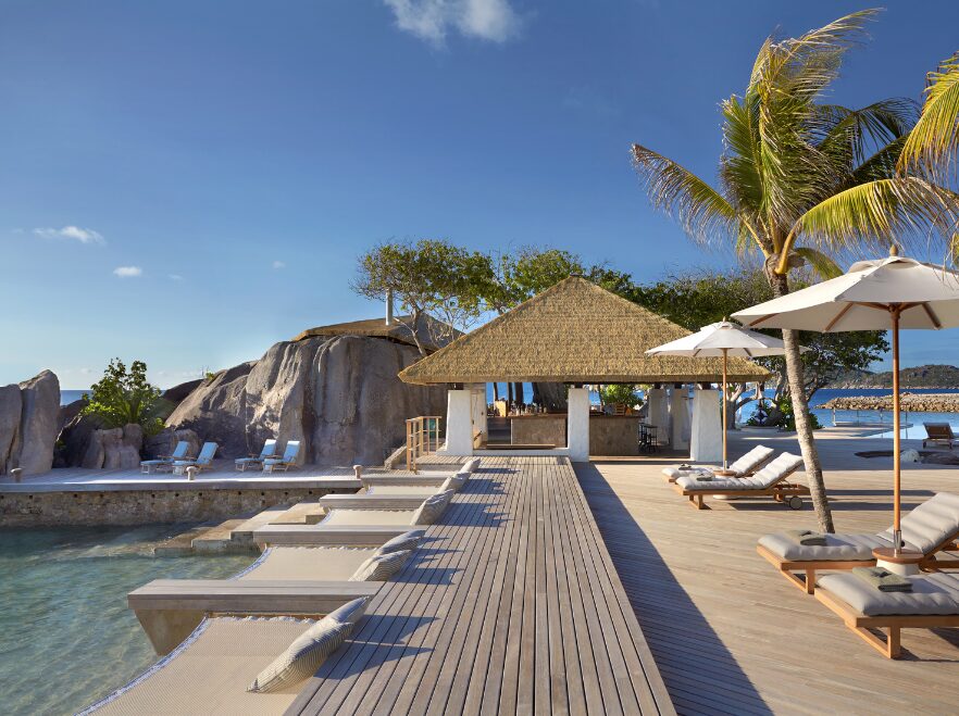 Koko Bar Pool, Six Senses, Zil Pasyon, Félicité, Seychelles