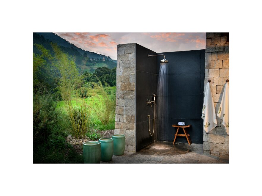 Outdoor Shower, Family Suite, Punakha River Lodge, Punakha, Bhutan